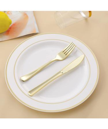 N9R 72Pcs Gold Plastic Forks - Durable & Heavy Duty Utensils for Parties, Weddings & Events - Buy Online on GoSupps.com