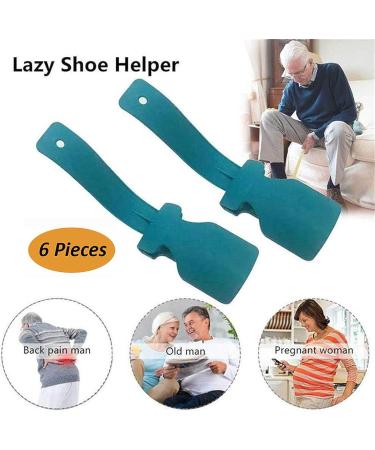 Feeke 6 Pack Lazy Shoe Helper - Portable Shoe Lifting Aid for Seniors, Elderly, and Disabled - Sock Slider with Handles - As Seen on TV - Green - Buy Online on GoSupps.com