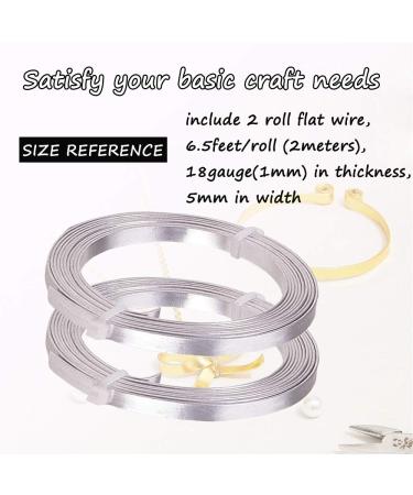 5mm Silver Aluminum Nose Wire for Masks & Jewelry Making - 18Gauge 6.5ft/Roll x 2 Rolls - Buy Online on GoSupps.com