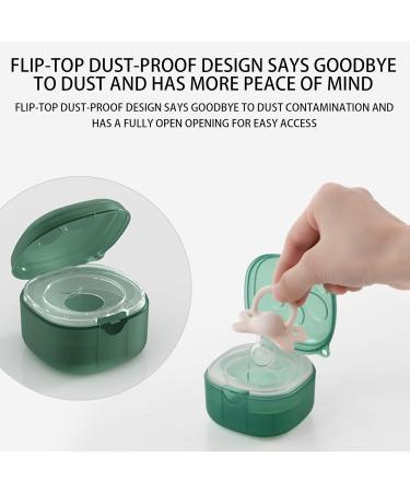 Pacific Container | Dustproof Pacifier Bag | Easy to Clean Pacifier Holder | Fashionable Zego Green Design for Safe Storage - Buy Online on GoSupps.com
