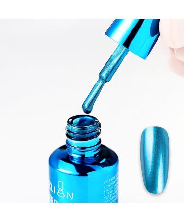 Blue Nail Polish Mirror Nail Varnish Chrome Metallic Quick Dry Metal Effect No UV Needed Nail Art Polish Chrome Nail Polish - Buy Online on GoSupps.com