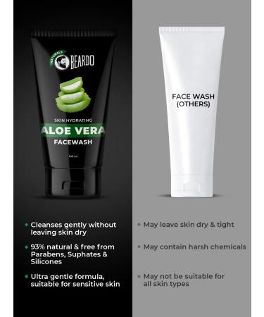 Buy SODEN Aloe Vera Face Wash for Men - 100ml | Skin Hydrating & Refreshing | International Shipping Available - Buy Online on GoSupps.com