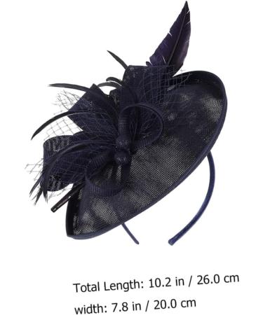 Gogogmee 1pc Mesh Headband Women Headdress Veil Hair Band Female Party Headdress Women Headwear Flower Hair Band Feather Hair Band Hair Band with Veil Party Hair Accessory Female Headband One Size Black - Buy Online on GoSupps.com