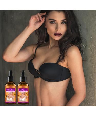Wenrny Breast Enhancement Essential Oil 2 Pcs 30ml Papaya Breast Enlargement Cream for Firming Plumping Lifting and Nourishing Women Bust Plumping Oil Bust Organic Papaya Enlargement Serum - Buy Online on GoSupps.com