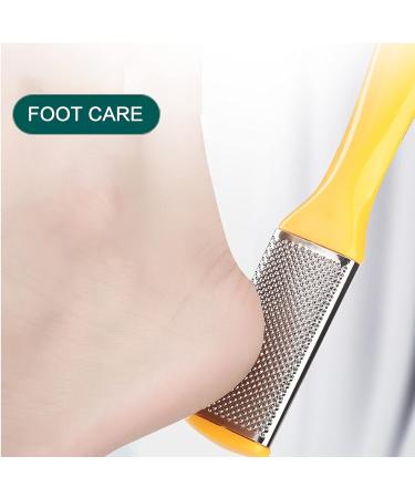 Hoothy 10-in-1 Foot Care Set | Professional Pedicure Tools for Men & Women | Yellow 11pc | Corneahobel & Sandpaper Kit for Salon & Home Use - Buy Online on GoSupps.com