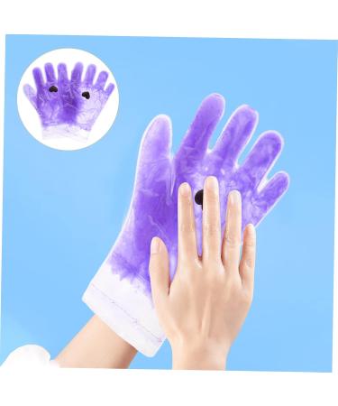 FRCOLOR 1 Pair Hand Wax Set Foot Wax Set Gel spa Gloves Repairing Hand Masks Hand Care Gloves Cracked Hand Gloves Clear moisturizing Gloves Beauty Hand Masks Gel spa Masks Milk Facial mask 25x5.4x0.8cm Violet - Buy Online on GoSupps.com