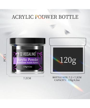 ROSALIND 120g Black Acrylic Powder - Professional Nail Extension & Caving - No Nail Lamp Needed - Buy Online on GoSupps.com