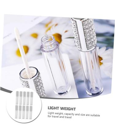 Happyyami Lot de 10 Tubes Gloss L vres 5 Ml Ronds Transparents en Verre pour Maquillage L vres DIY Voyage - Buy Online on GoSupps.com