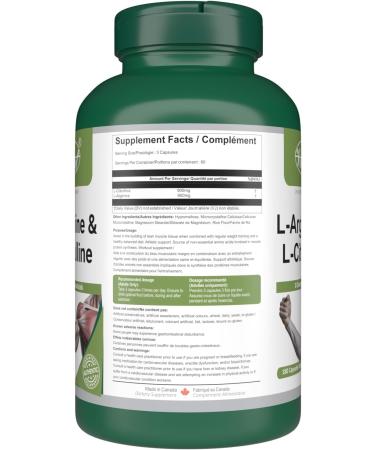 VORST L-Arginine & L-Citrulline Supplement 180 Vegan Capsules | Muscle Protein Synthesis | Amino Acids Complex | Max Strength | 1 Bottle 180 count (Pack of 1) - Buy Online on GoSupps.com