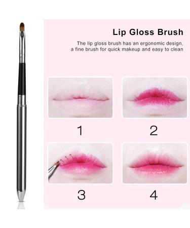 2pcs Ergonomic Lip Brush Set - Lip Contours Drawing Brush with Retractable Design for Precision Lipstick Application - Ideal for International Shipping - Buy Online on GoSupps.com