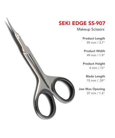 SEKI EDGE SS-907 Stainless Steel Make-up Scissors - Precision Beauty Tool - Buy Online on GoSupps.com