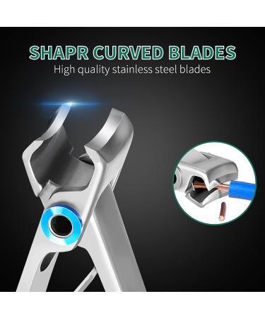 SZHLUX Ultra Wide Jaw Toenail Clippers for Thick Nails - Silver Cutter for Ingrown Nails - Manicure Pedicure Tool for Men & Women - Buy Online on GoSupps.com