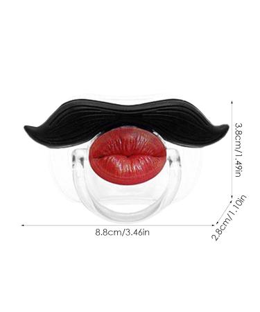 Vincent Bart Schnuller Orthodontic Mustache Pacifier for Toddlers | Soft Silicone Baby Pacifier - Safe & Unisex - Buy Online on GoSupps.com
