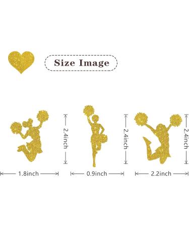 MonMon & Craft Cheerleading Cupcake Toppers/Gymnastics Dacing Ballet Cupcake Decor/Baby Shower/Girls Birthday Party Cupcake Decorations - 24 Pcs Glitter - Buy Online on GoSupps.com