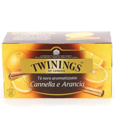  Italian Gourmet E.R. Twinings Cinnamon and Orange Flavored Black Tea Black Tea with Cinnamon and Orange Pack of 25 Filters + Italian Tin Gourmet Tomato Pulp 400 g - Buy Online on GoSupps.com