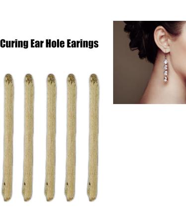 Ear Studs Stick Traditional Ears Stick 50pcs Tea Stud Earrings Natural Maintenance Portable for Inflammation Prevention - Buy Online on GoSupps.com