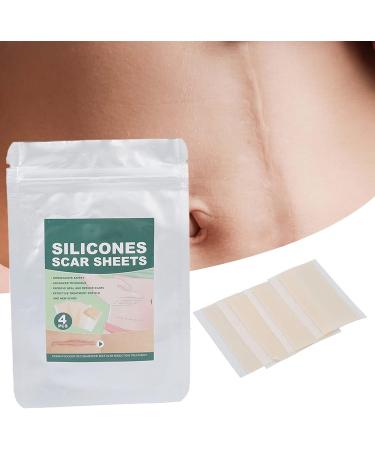 Professional Silicone Scar Removal Sheets - Reusable Gel Strips for Keloid, C-Section, Surgery, Burn, Acne - Stretch Marks Patch Away Tape - Buy Online on GoSupps.com
