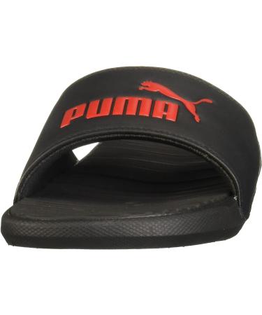 PUMA Cool Cat Slide Sandal - Men's Size 10, Black & High Risk Red - Buy Online on GoSupps.com