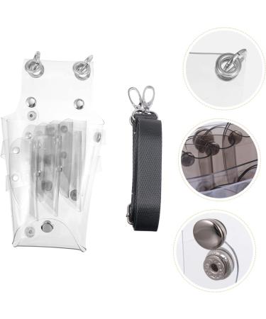 Minkissy 3Pcs Hairdressing Scissors Belt Bag - Stylish Combing Pocket for Salon Tools - PVC Gray Messenger for Hairdressers - Buy Online on GoSupps.com
