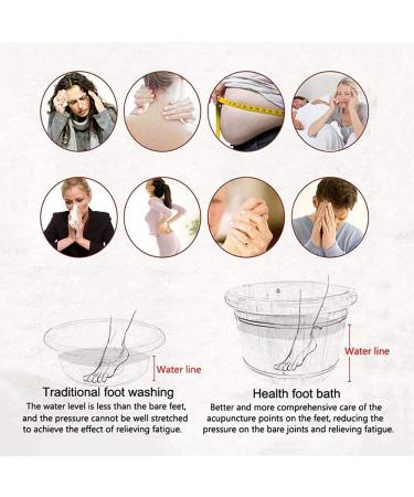 Natural Wooden Footbath Bucket Household Portable Foot Bath Bowl with Lid Wooden Foot Bath Barrel for The Elderly Office Hotel Natural Thicken Foot Basin Household Sleep Improve lofty ambition Warm as - Buy Online on GoSupps.com