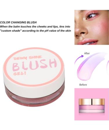 Color Changing Cream Blush Moisturizing Nourishing Waterproof Lasting Glitter Cream Blusher for Makeup - Buy Online on GoSupps.com
