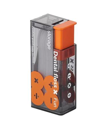 Aconcept product dental floss carrier bag-comes with 110 pieces of dental floss and stores 10 tooth flap picker dispensers refillable tooth cleaning and oral care