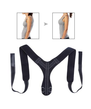 Posture Corrector for Men & Women | Adjustable Breathable Back Brace for Pain Relief & Humpback Correction - Upper Spine Support - Buy Online on GoSupps.com