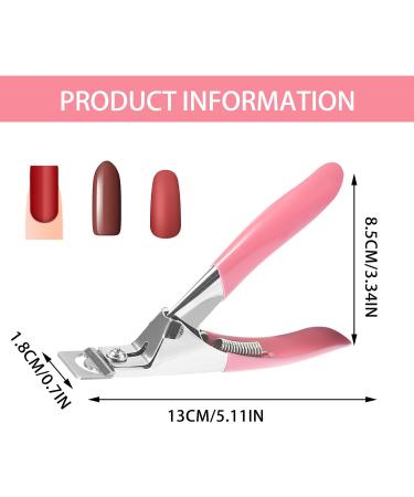 Nail Clippers for Acrylic Nails Rustproof Acrylic Nail Cutter and Gel Nails U-Shaped False Nail Tip Cutter Portable False Nail Extension Clippers for Beginners Enthusiasts Nail-technicians - Buy Online on GoSupps.com