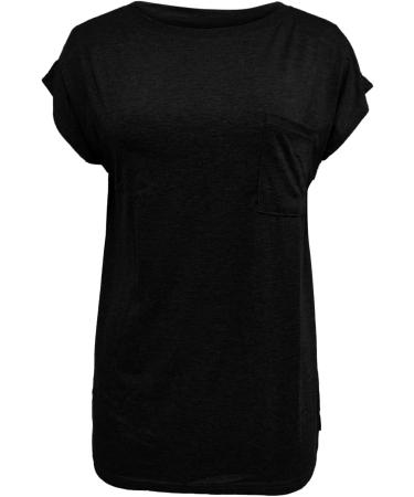 Buy Golatcr Women's Monochrome Round Short Summer T-shirt | Loose Sports Tops | Cotton Basic T-shirts in Blue & Black | Plus Size Available - Buy Online on GoSupps.com