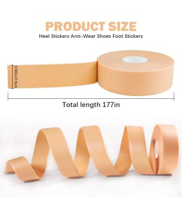 4 Rolls Waterproof Blister Tape - Foot Cushion Pads & Moleskin Stickers for Blisters & Heel Protection | 2.5cm x 4.5m - Buy Online on GoSupps.com