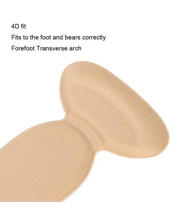 10 Pairs Heel Stickers - T Shape Cushion Pads & Arch Support for High Heels | Foot Care Protectors - Buy Online on GoSupps.com