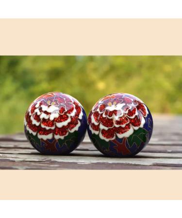 Unbit Baoding Balls - Cloisonn Stress Relief Balls for Adults | Meditation & Relaxation | Stress Balls with Bells - Color F - Buy Online on GoSupps.com
