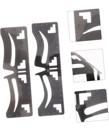 FOMIYES 2pcs Clear Ruler Brow Guide Ruler Eyebrow Measuring Tool Ruler Tool Eyebrow Trimming - Buy Online on GoSupps.com
