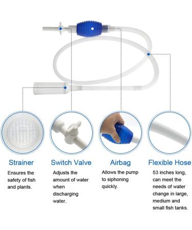 GreenJoy 5-in-1 Aquarium Cleaning Kit - Algae Scrapers & Gravel Vacuum for Fish Tanks - Buy Online on GoSupps.com