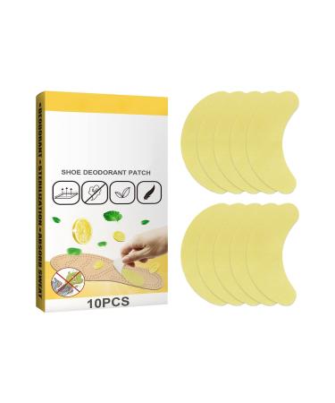 Stop Shoe Odor Shoe Deo Dorant Patch. Refreshes Shoe With NATURAL LEMON EXTRACT (Universal) Odor Eliminator Stronger Than Shoe Deo Dorizer Spray For Smelly Feet 10PCS (White One Size) 1 Count (Pack of 1) White