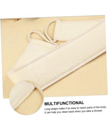 10pcs Exfoliating Bath Towels & Loofahs - Back Scrubber Set - Beige Shower Accessories - Buy Online on GoSupps.com