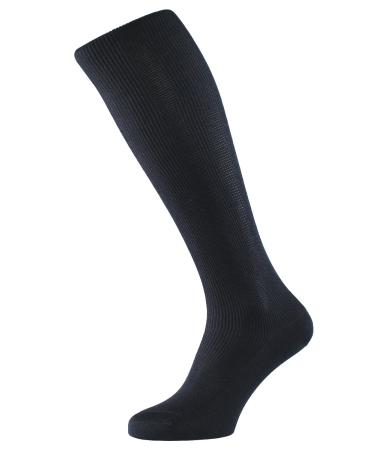 Albert Kreuz Men's compression stockings 10.5 mmHg-support knee socks travel socks stockings for aircraft and long standing marine 41-43 marine