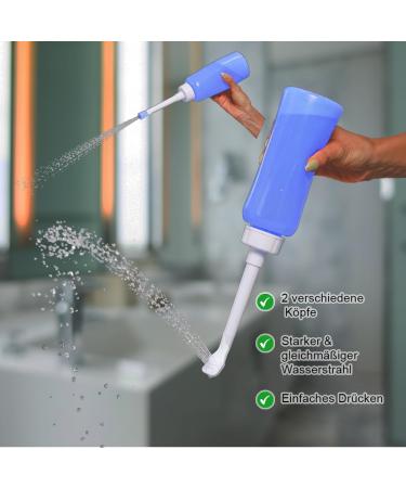 Po Shower Dusche XL 500ml - Portable Bidet & Intimate Shower for Travel | Waterproof & Easy to Use - Perfect for Women Men Children & Babies - Single Pack - Buy Online on GoSupps.com
