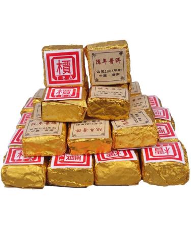 HQZM Yunnan Aged Puerh Ripe Tea 500g Aged Fragrance Puerh Black Tea Mini Ripe Tuo Tea - Buy Online on GoSupps.com
