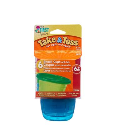 The First Years Take and Toss Snack Cups 6 Count - Buy Online on GoSupps.com