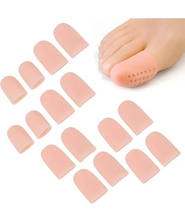 8 Pairs of Large Toe Caps - Breathable Adjustable Toe Protectors for Ingrown Toenails Relief - Buy Online on GoSupps.com