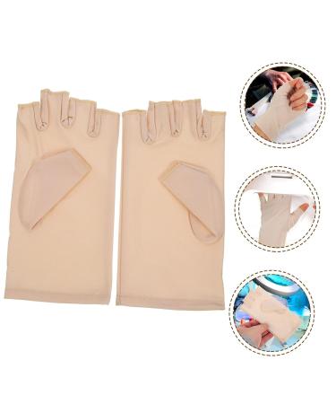 Beavorty 3 Pairs Nail Gloves Fingerless Gloves for Women Workout Nail Lamp Uv Fingerless Gloves for Driving Uv Gloves for Gel Manicures Nail Gel Nail Supplies Spandex Miss - Buy Online on GoSupps.com