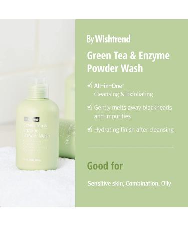 [BY WISHTREND] Green Tea & Enzyme Powder Wash - Low pH Scrub Cleanser for Antioxidation & Purification - 3.88 oz - Buy Online on GoSupps.com