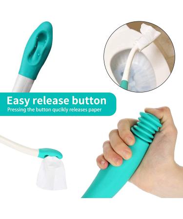 Kirimon Long Reach Toilet Wiping Aid for Limited Mobility - Bottom Buddy for Elderly, Pregnancy & Disabilities - Buy Online on GoSupps.com