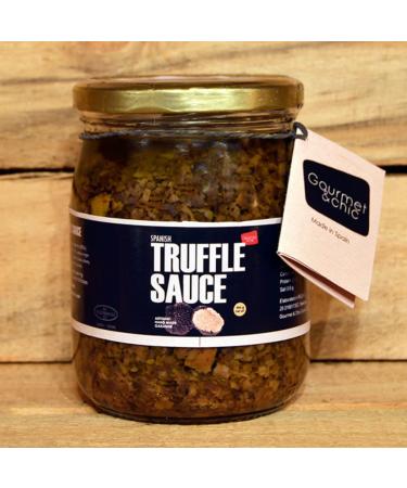 500g Gourmet Truffle Sauce - 7% Fresh Black Summer Truffle, Mushrooms, Olives in Extra Virgin Olive Oil - Spanish Black Truffle Tapenade - Buy Online on GoSupps.com