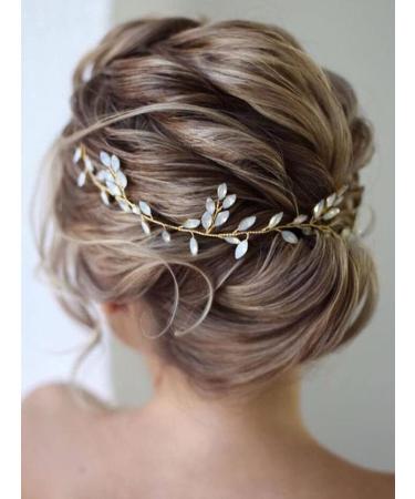 Jakawin Bride Crystal Wedding Hair Vine - Gold Bridal Hair Piece for Women and Girls | Rhinestone Hair Accessories - HV113 - Buy Online on GoSupps.com