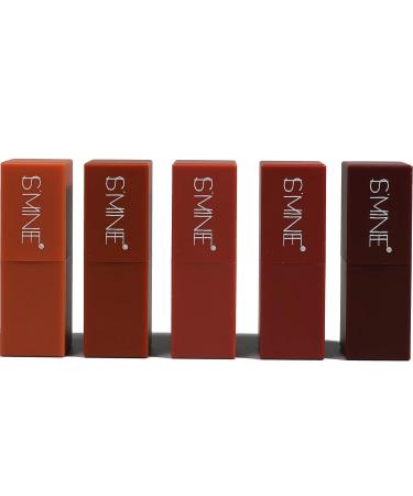 IS MINE 5PCS Matte Lipstick Set - Natural Nude Velvet Smooth & Waterproof Mini Lipsticks for Long-Lasting Color - Buy Online on GoSupps.com