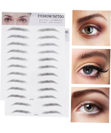 FOMIYES 4 Pcs 3d Eyebrow Stickers Eye Brow Shaping Kit 3d Brow Stickers Artificial 6d Makeup Tools 1 count (Pack of 1) Blackx2pcs - Buy Online on GoSupps.com