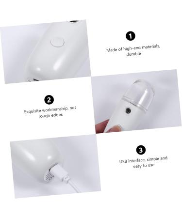 FOMIYES 1 Set Spray Hydrating Apparatus Handheld Travel Humidifiers Face Moisturizing Mister Usb 11.2x4.2cm White - Buy Online on GoSupps.com