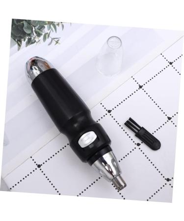 Electric Nose Hair Clippers & Eyebrow Trimmer for Men | Facial Hair Remover Tool - Black 13.5x3x3cm - Buy Online on GoSupps.com